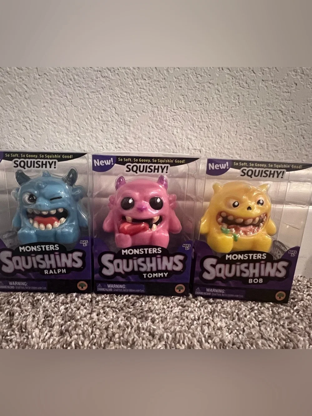 3 Pack Viral Monsters Squishies! 👹🩵👹🩷👹💛
